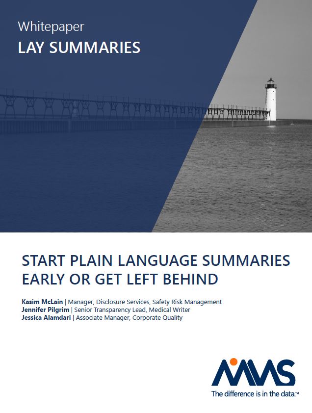 lay summaries summary plain language summaries MMS holdings CRO medical writing clinical trial transparency